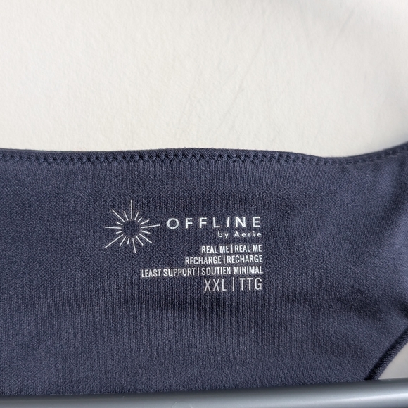 Aerie Offline Blue Racerback Sports Bra - Picture 5 of 6